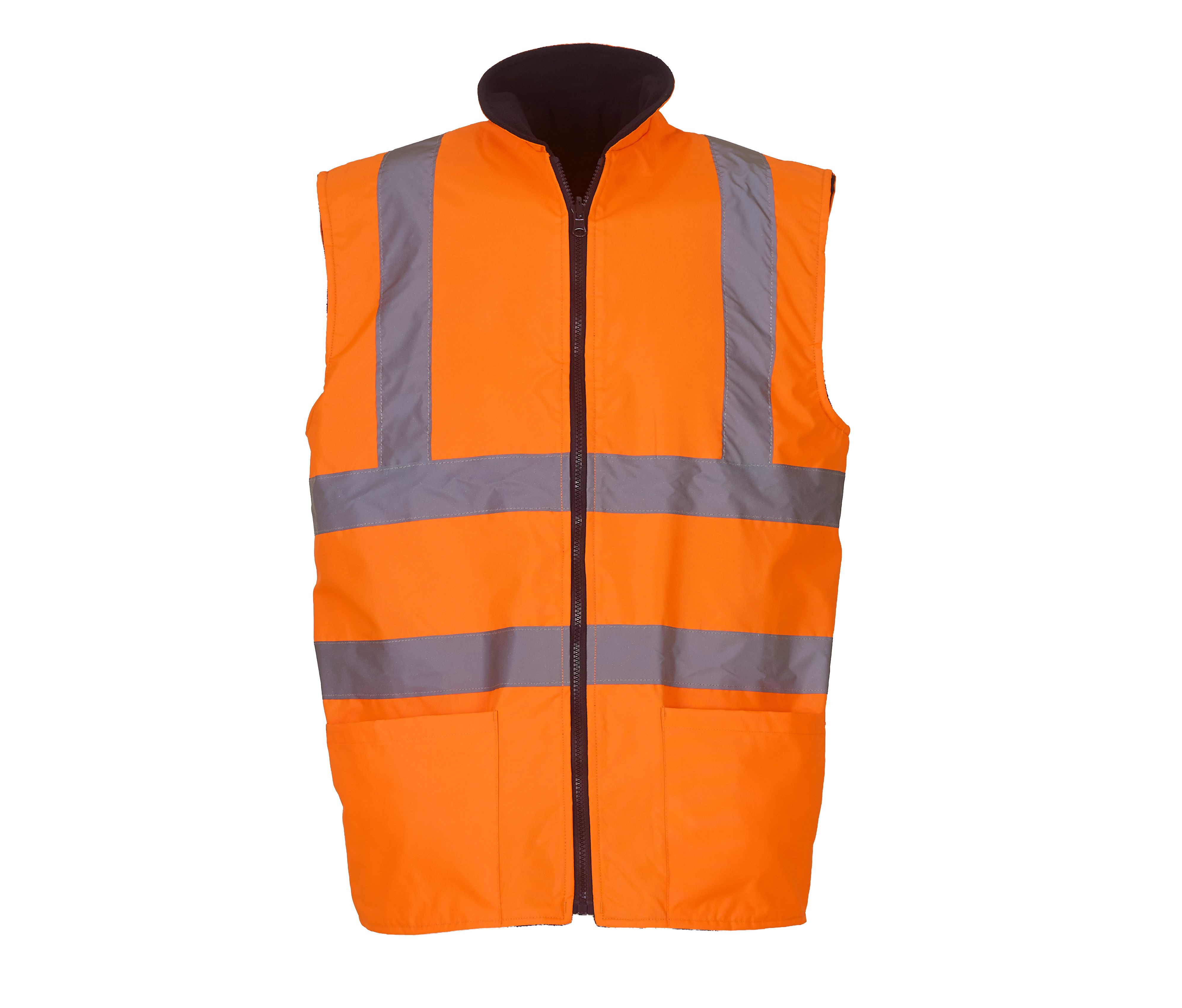 HI-VIS REVERSIBLE FLEECE BODYWARMER